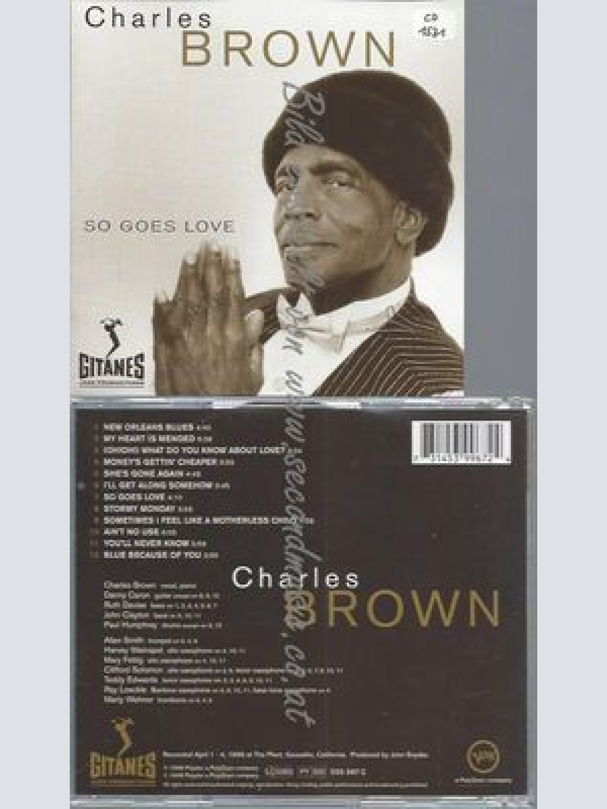 CD--CHARLES BROWN--SO GOES LOVE
