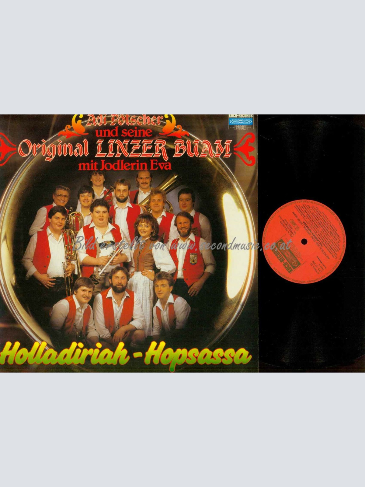 LP--Adi Pötscher Und Seine Linzer Buam -- Holladiriah Hopsassa / NM /