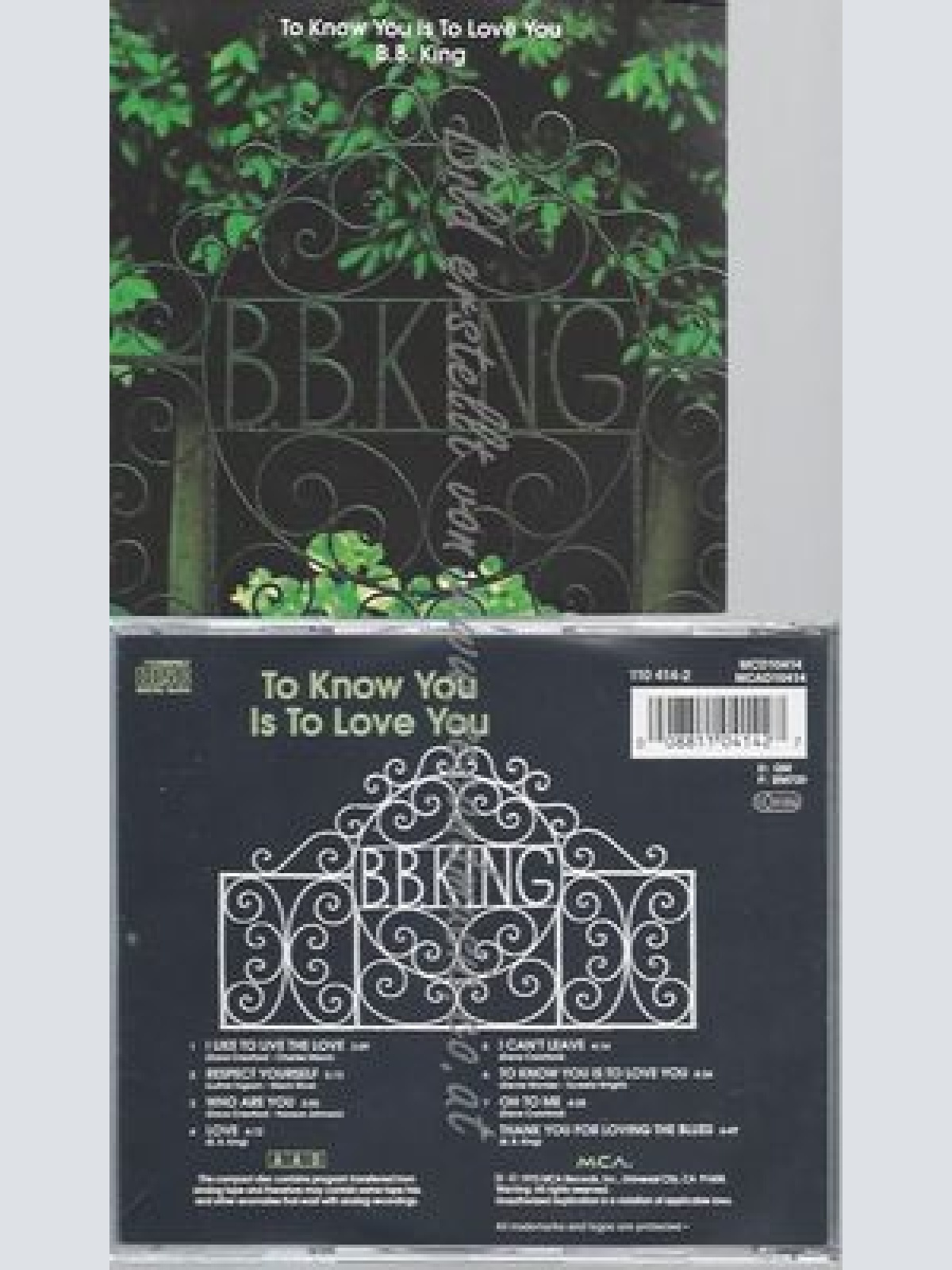 CD--B.B. KING--TO KNOW YOU IS TO LOVE YOU