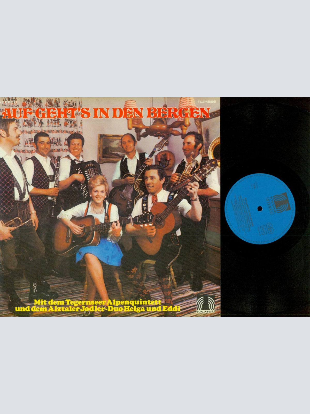 LP--Tegernseer Alpenquintett,   – Auf Geht's In Den Bergen   // NM