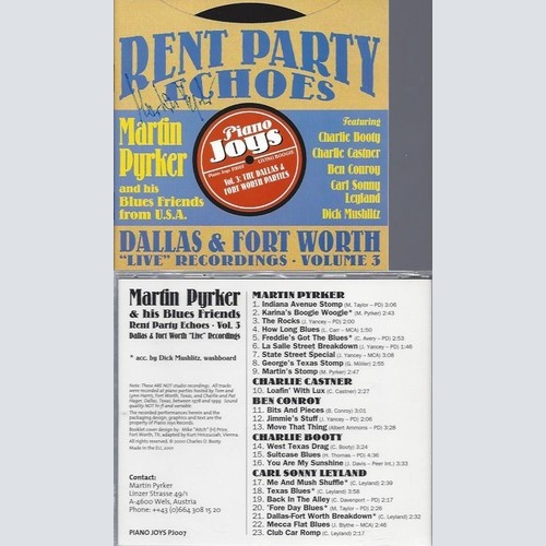 CD   Martin Pyrker --Rent Party Echoes