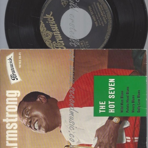 7"  LOUIS ARMSTRONG  THE HOT SEVEN