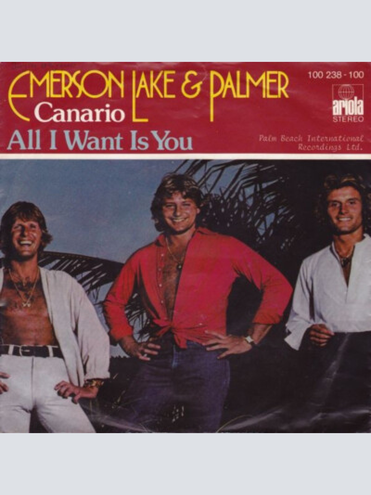 7", Single Emerson, Lake & Palmer - Canario