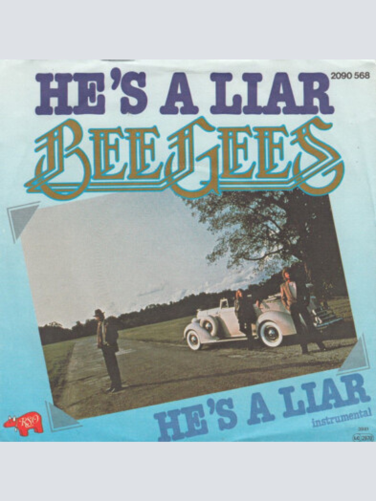 7", Single Bee Gees - He's A Liar