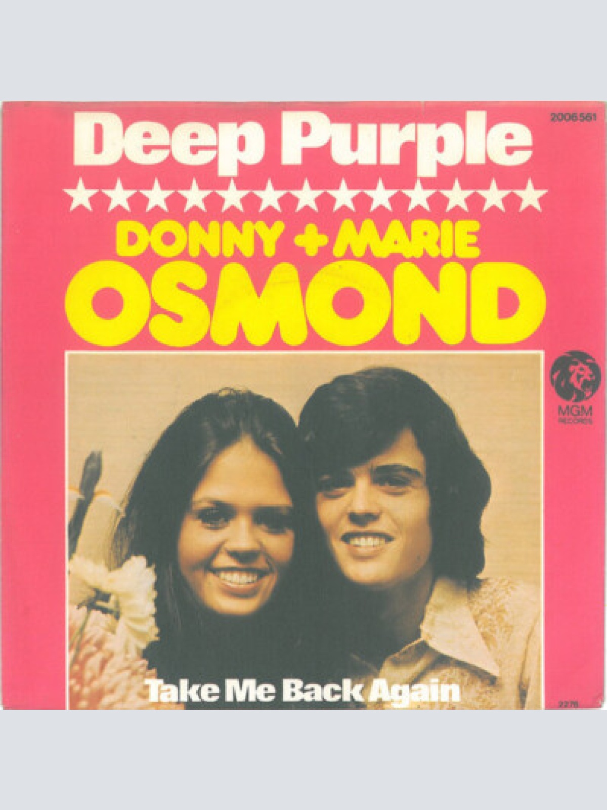 7", Single Donny & Marie Osmond - Deep Purple
