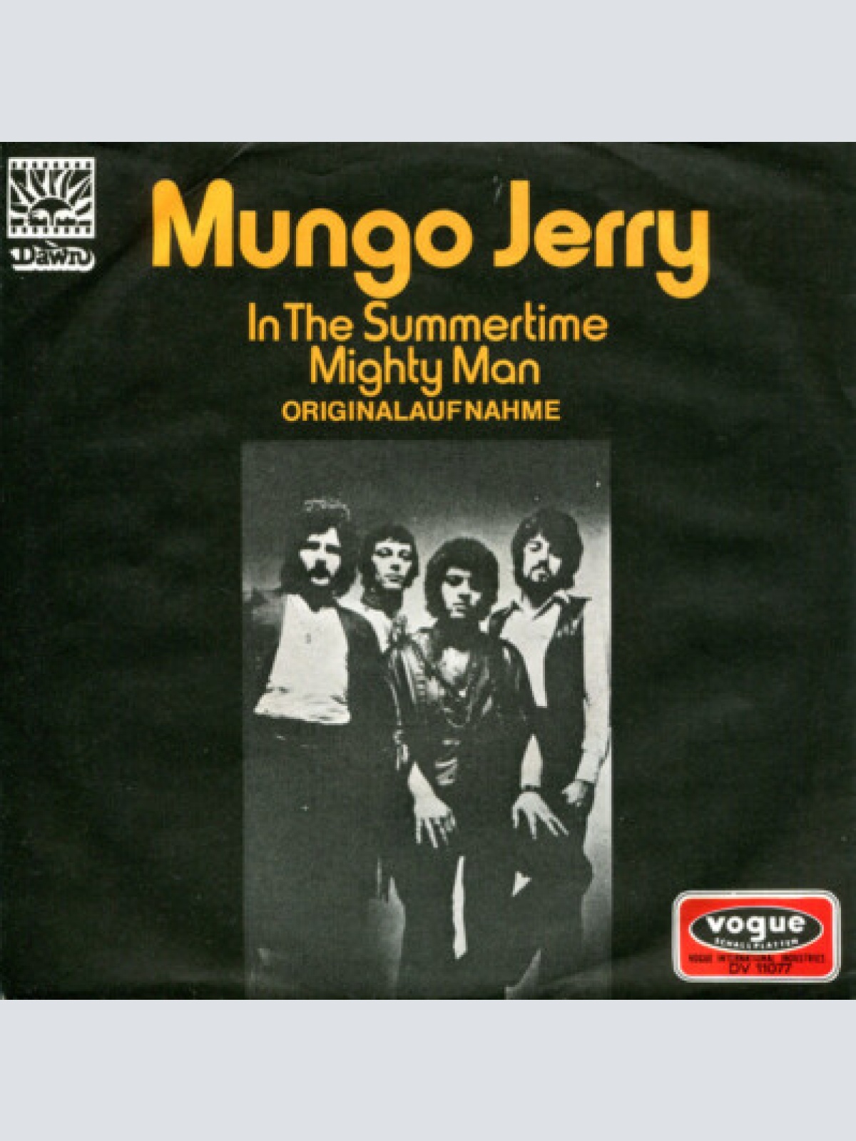 7", Single Mungo Jerry - In The Summertime / Mighty Man