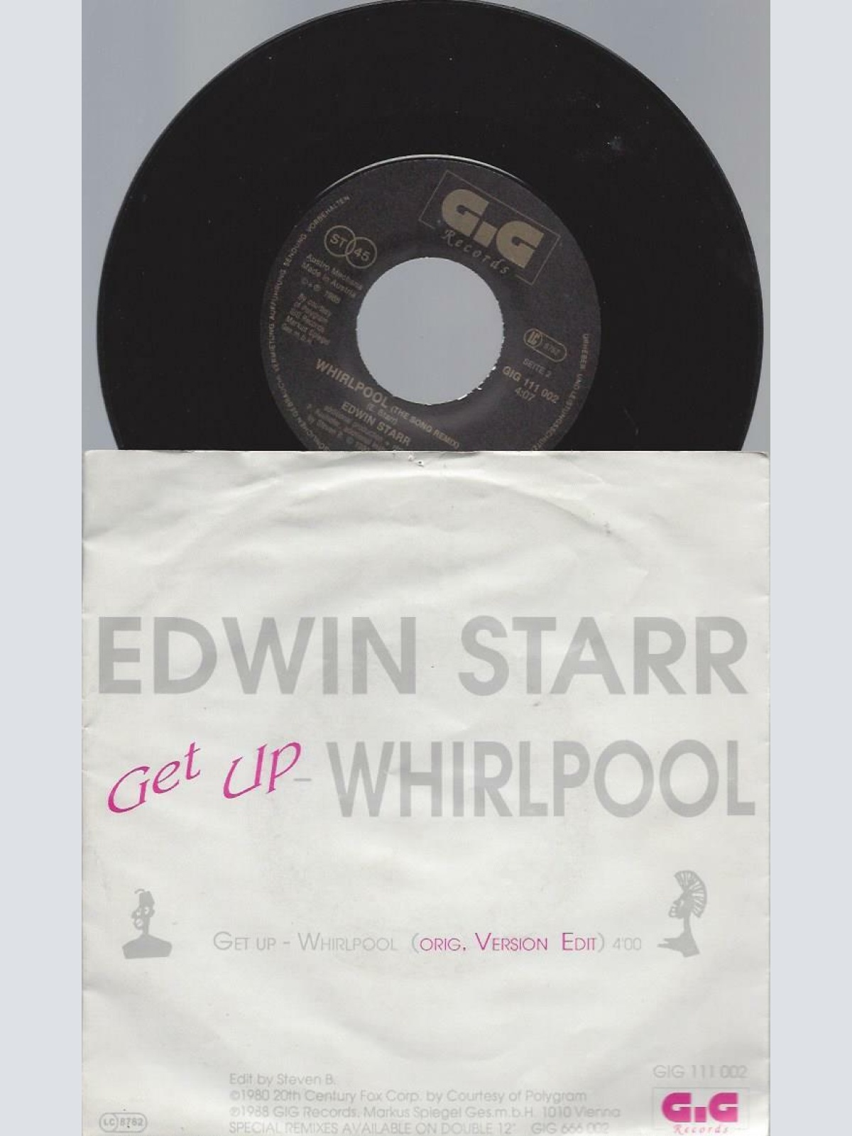7"    Edwin Starr  Get Up - Whirlpool