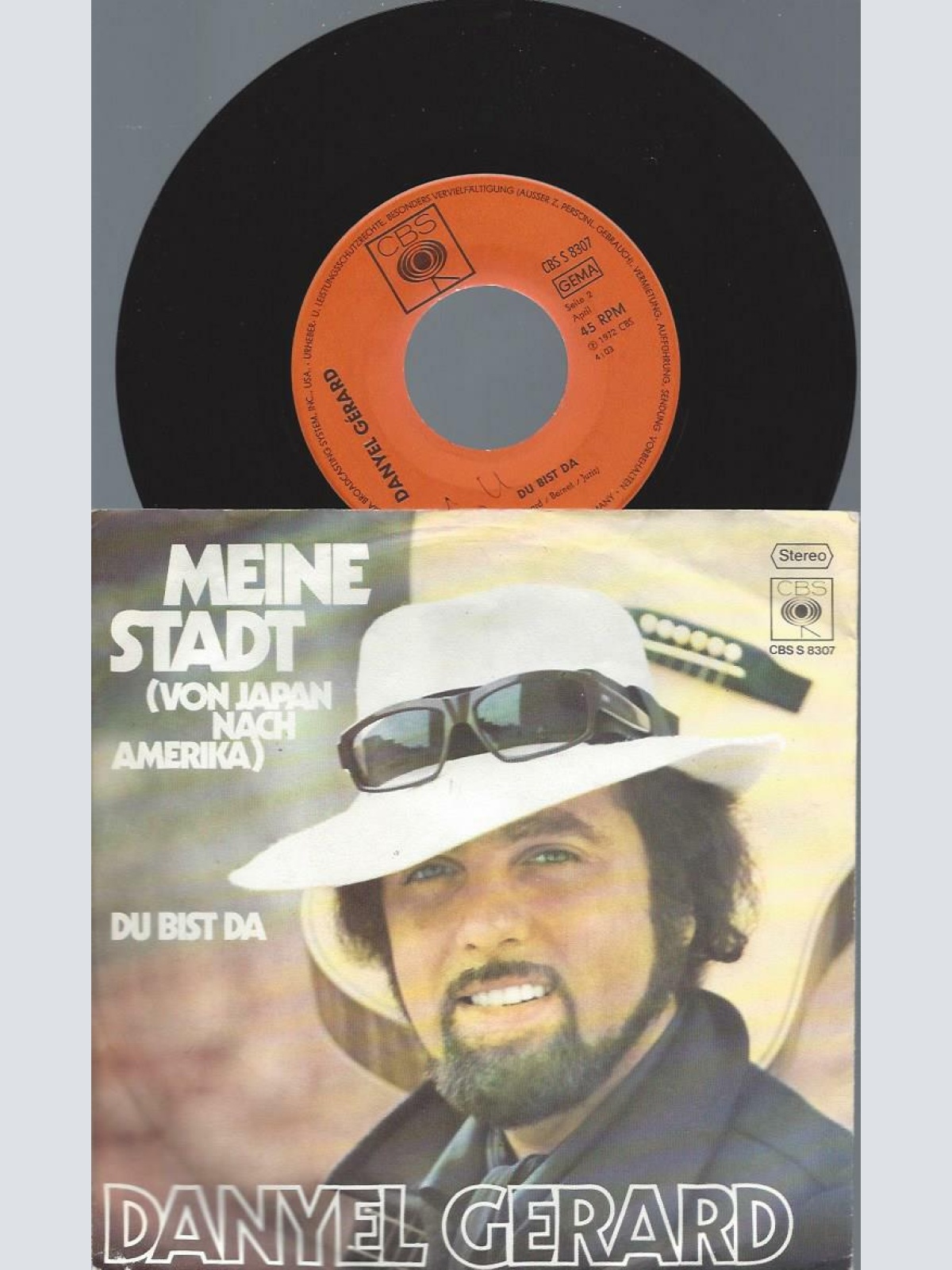 7"    Danyel Gerard– Meine Stadt (Von Japan Nach Amerika)