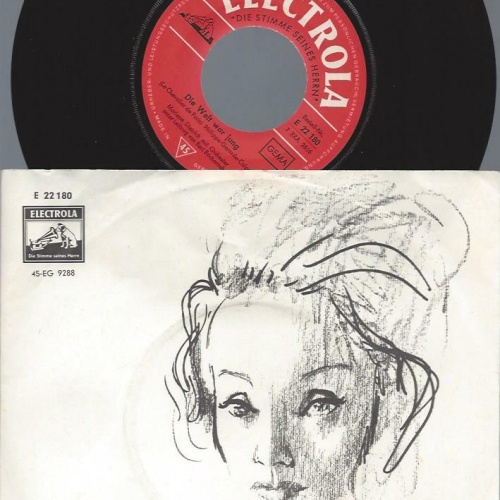 7"   Marlene Dietrich  Sag Mir Wo Die Blumen Sind