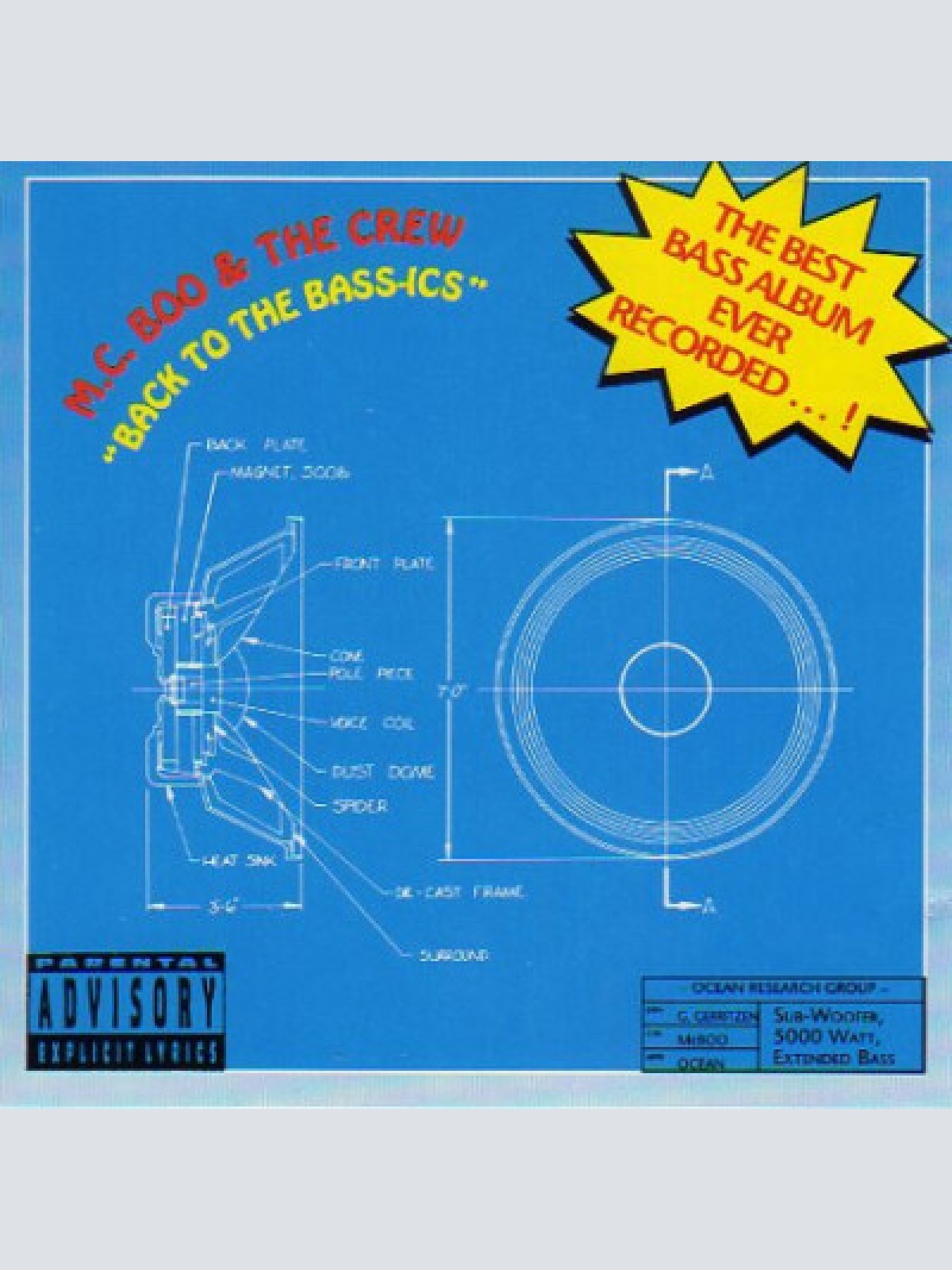 CD, Album M.C. Boo & The Crew - Back To Bass-ics