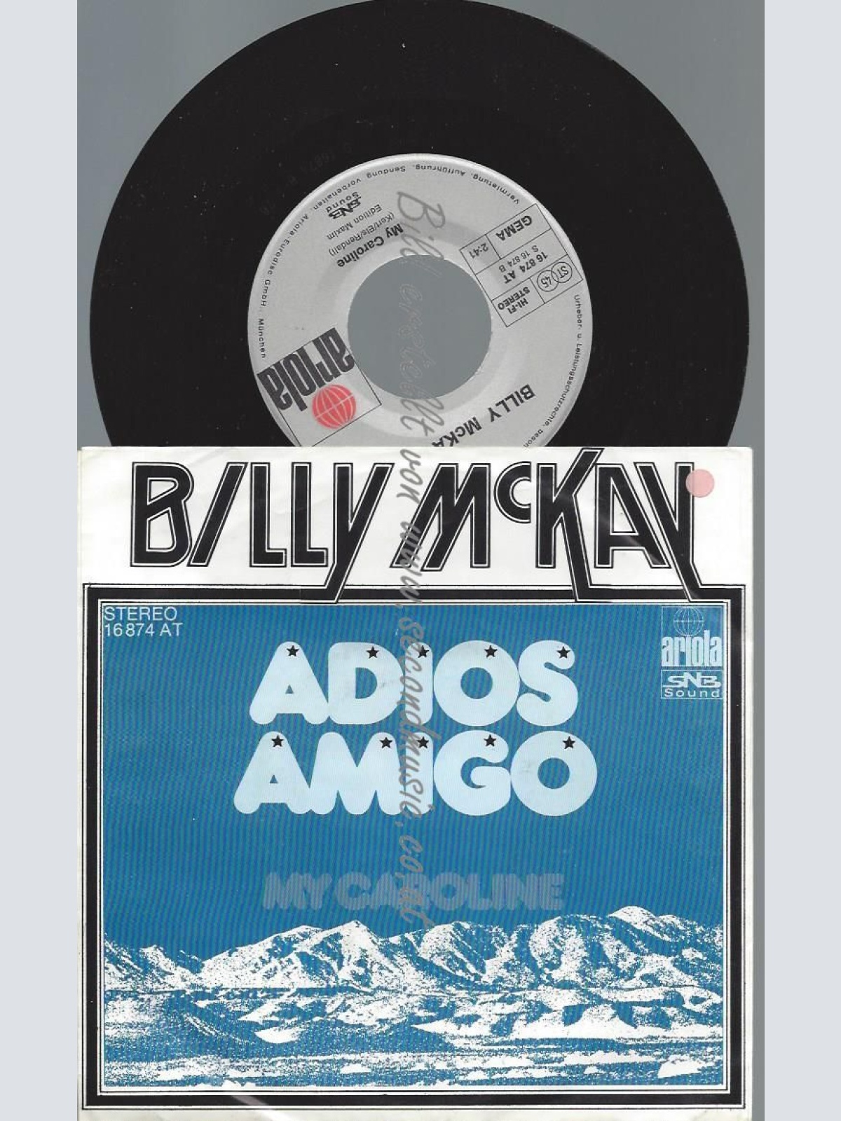 7"   Billy McKay – Adios Amigo