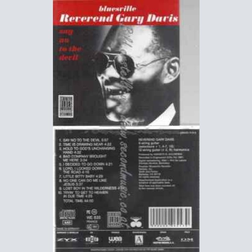 CD--Rev. Gary Davis | --Say No to the Devil (Bv-)