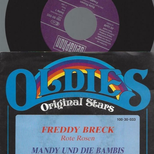 7"   Freddy Breck / Mandy Und Die Bambis  Rote Rosen / Melancholie