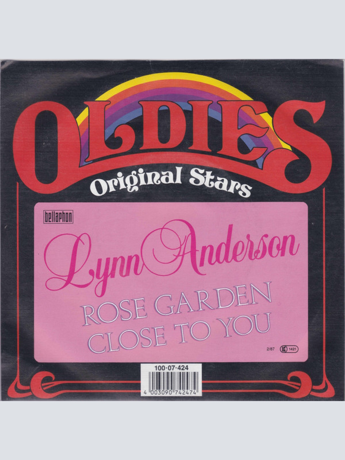 7", Single Lynn Anderson - Rose Garden / Close To You