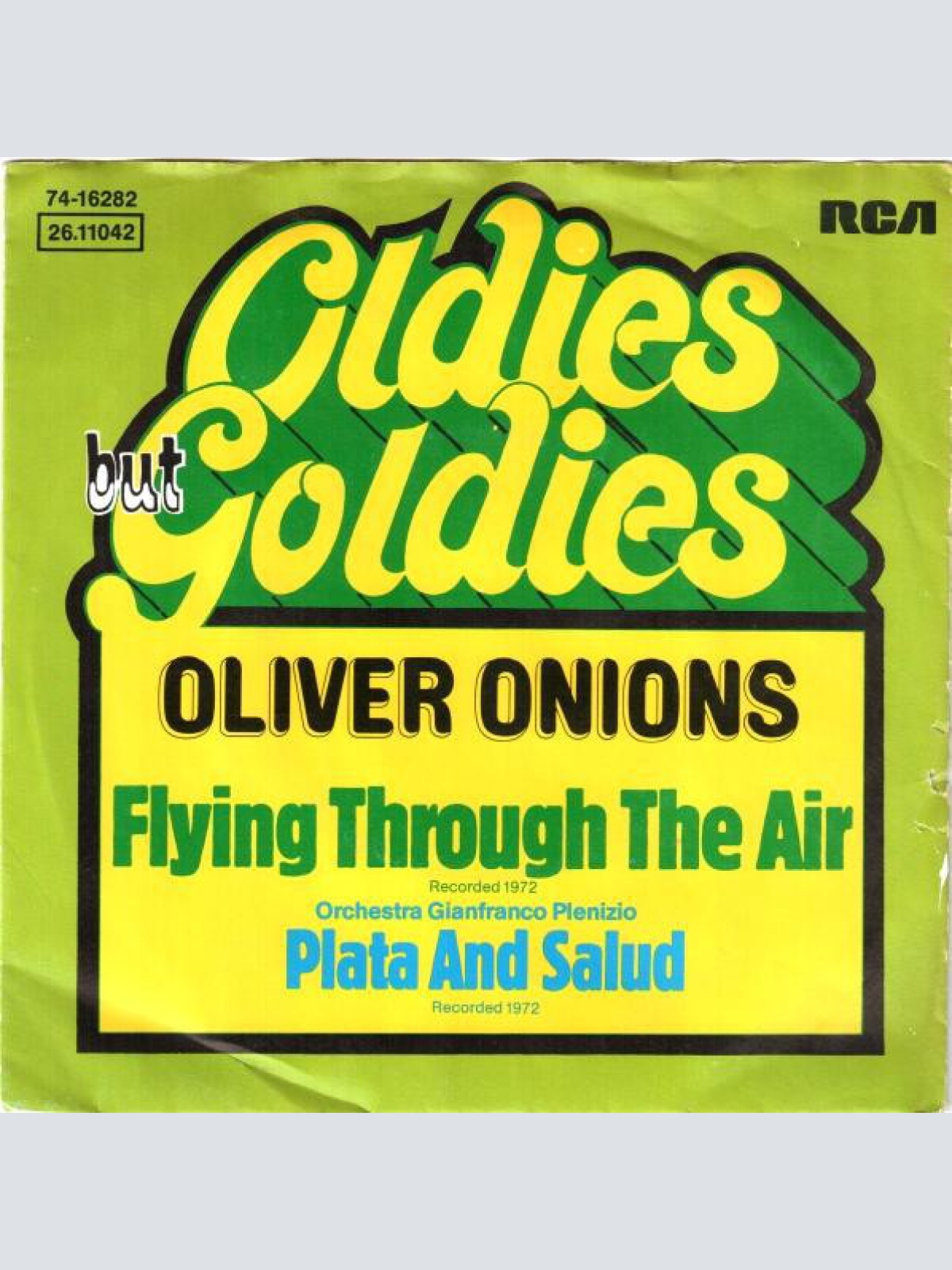 7", Single, RE Oliver Onions - Flying Through The Air / Plata And Salud