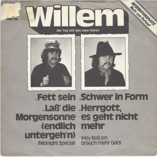 7", EP, Promo Willem Der Typ Mit Den Zwei Hüten* / Daddy's Group - Untitled