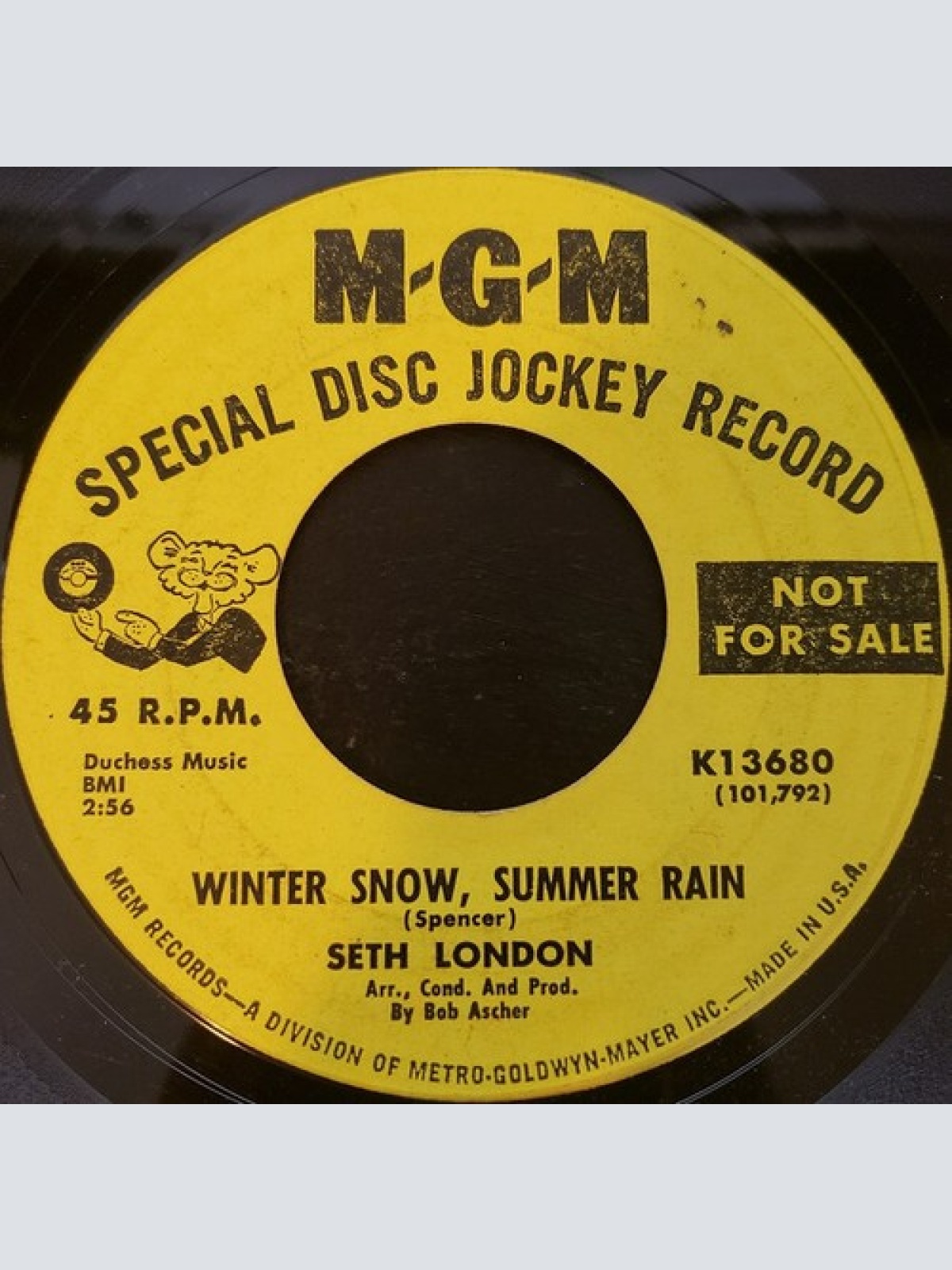 7", Single, Promo Seth London - Winter Snow, Summer Rain / Miss You