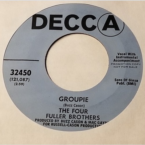 7", Promo The Four Fuller Brothers - Groupie