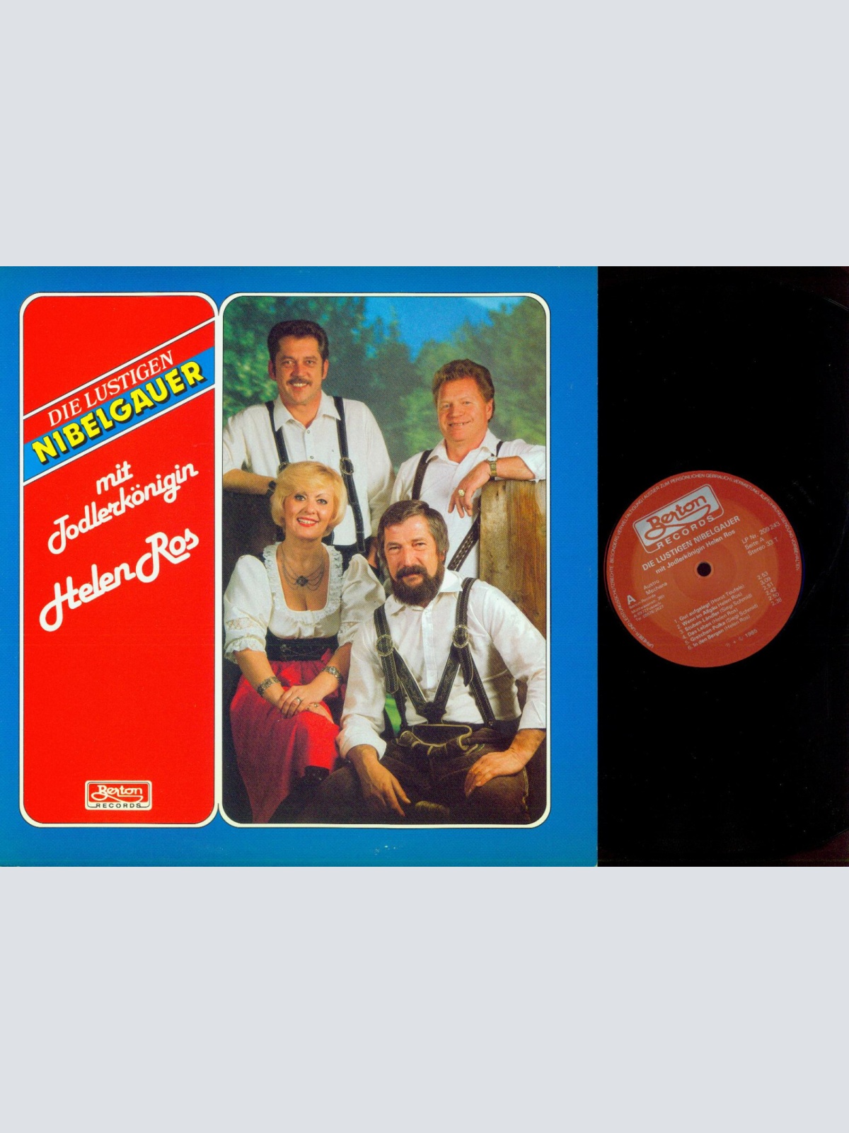 LP--Die lustigen Nibelungen  mit Jodlerköningin Helen Ros     // NM