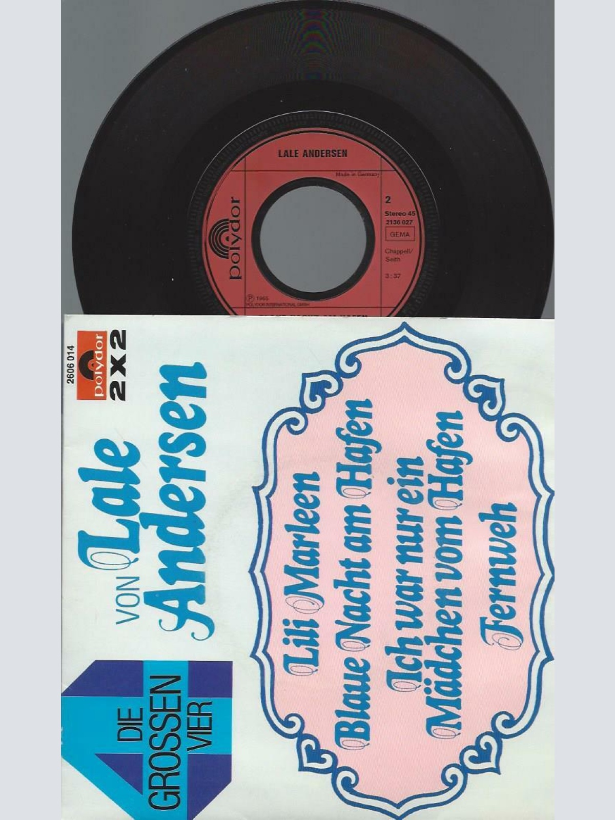 7"  Lale Andersen  Die Grossen Vier Von Lale Andersen