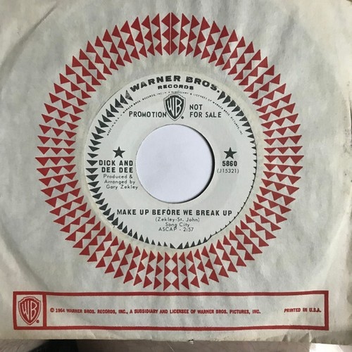 7", Promo Dick And Dee Dee - Make Up Before We Break Up