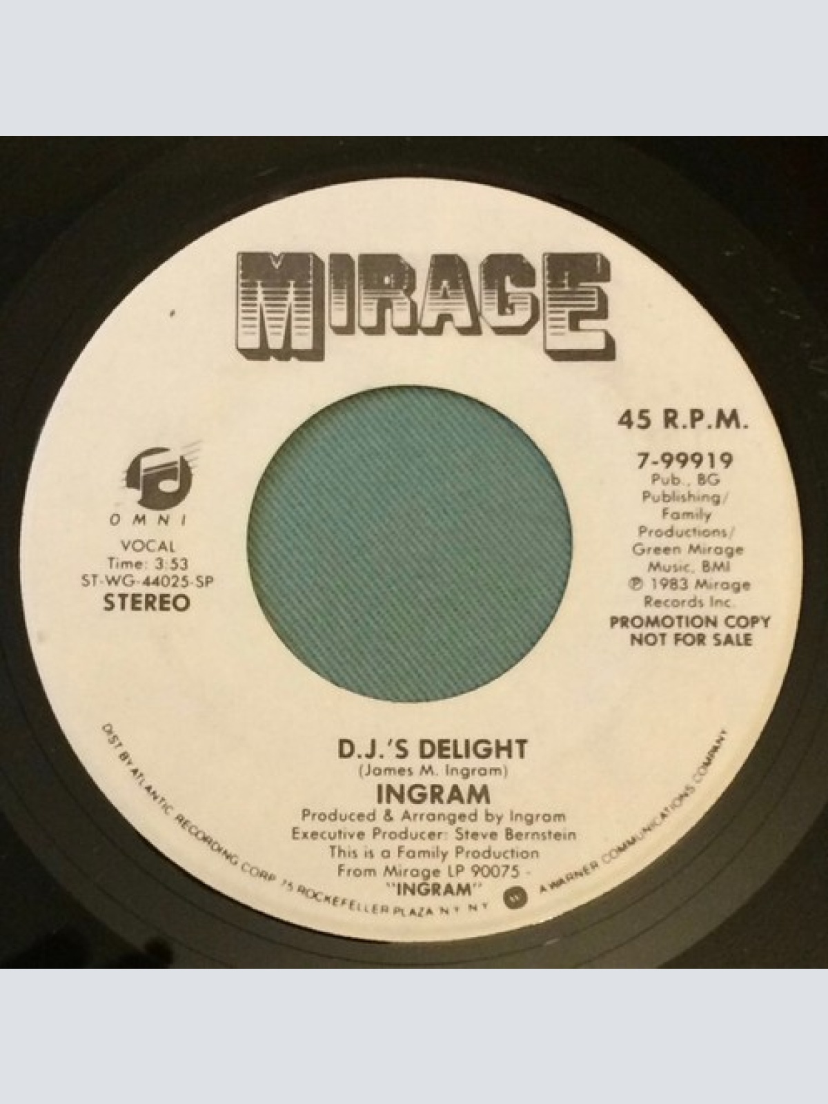 7", Promo Ingram - D.J.'s Delight