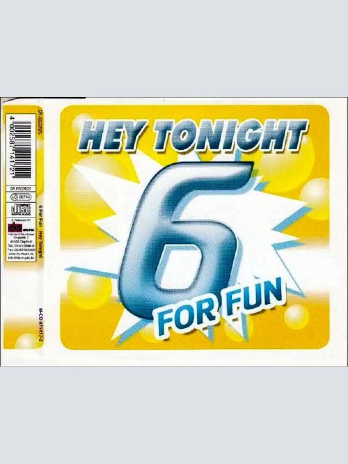CD, Maxi 6 For Fun - Hey Tonight