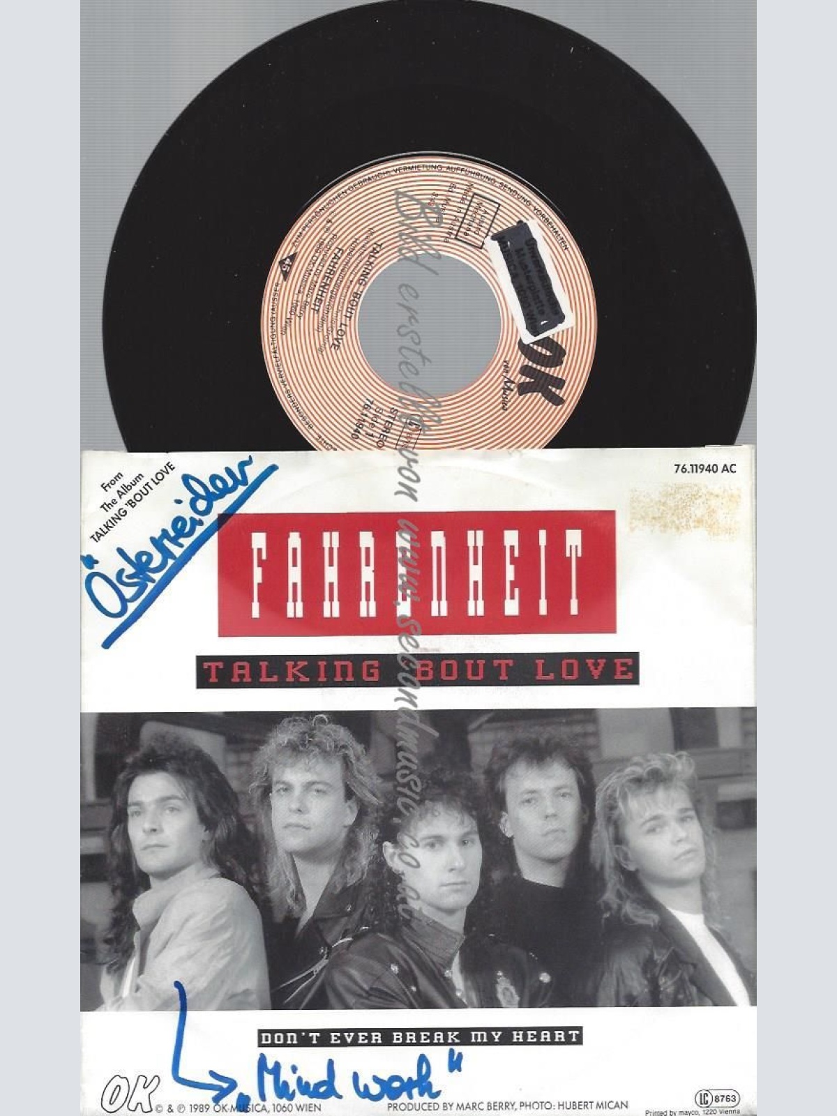 7"  Fahrenheit  – Talking 'Bout Love