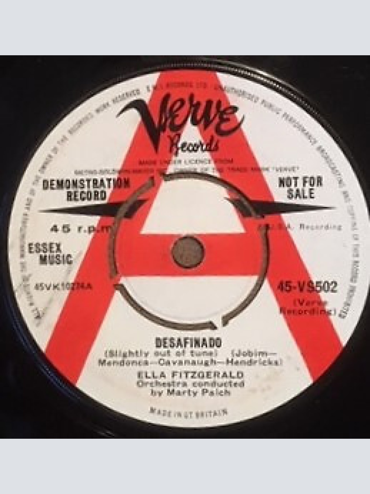 7", Single, Promo Ella Fitzgerald - Desafinado (Slightly Out Of Tune)