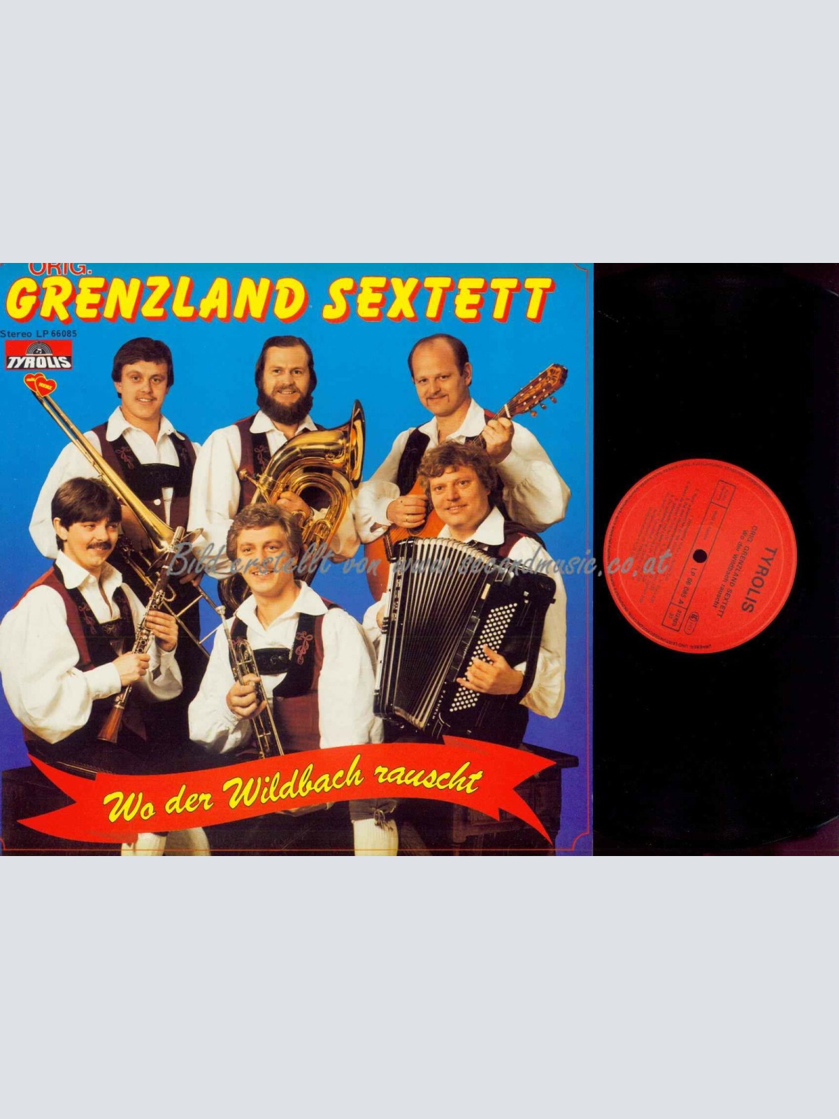 LP--Grenzland Sextett -- wo der Wildbach rauscht    / NM /
