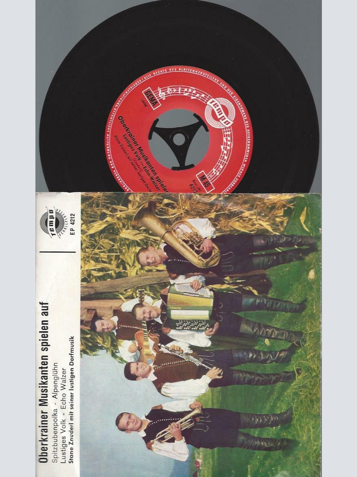 7" Stane Znuderl   – Oberkrainer Musikanten Spielen Auf