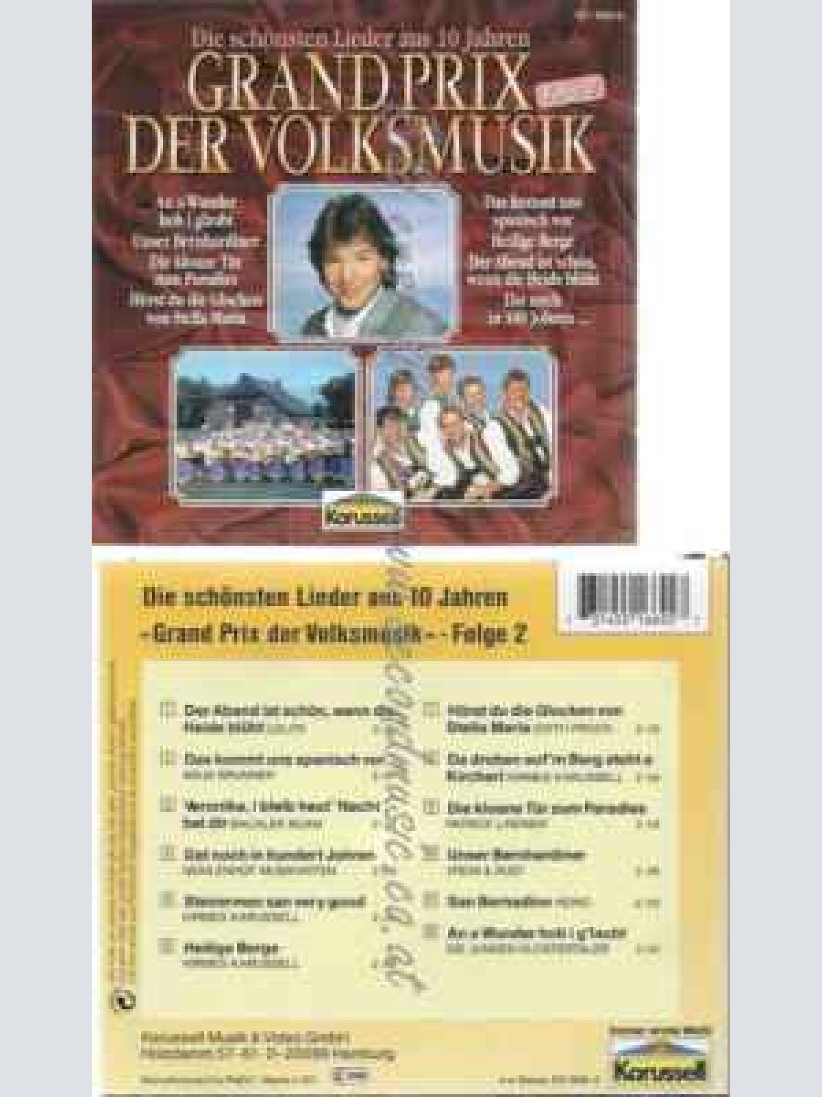 CD--  | --DIE SCHÖNSTEN LIEDER AUS  JAHREN GRAND PRIX DER VOLKSMUSIK. FOLGE