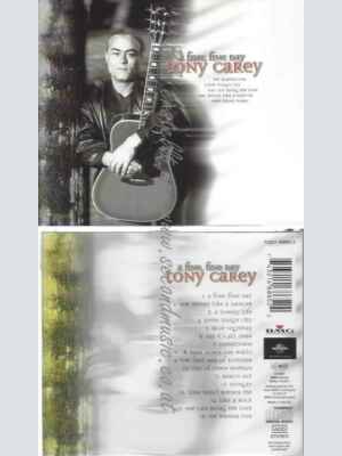 CD--TONY CAREY | --A FINE,FINE DAY