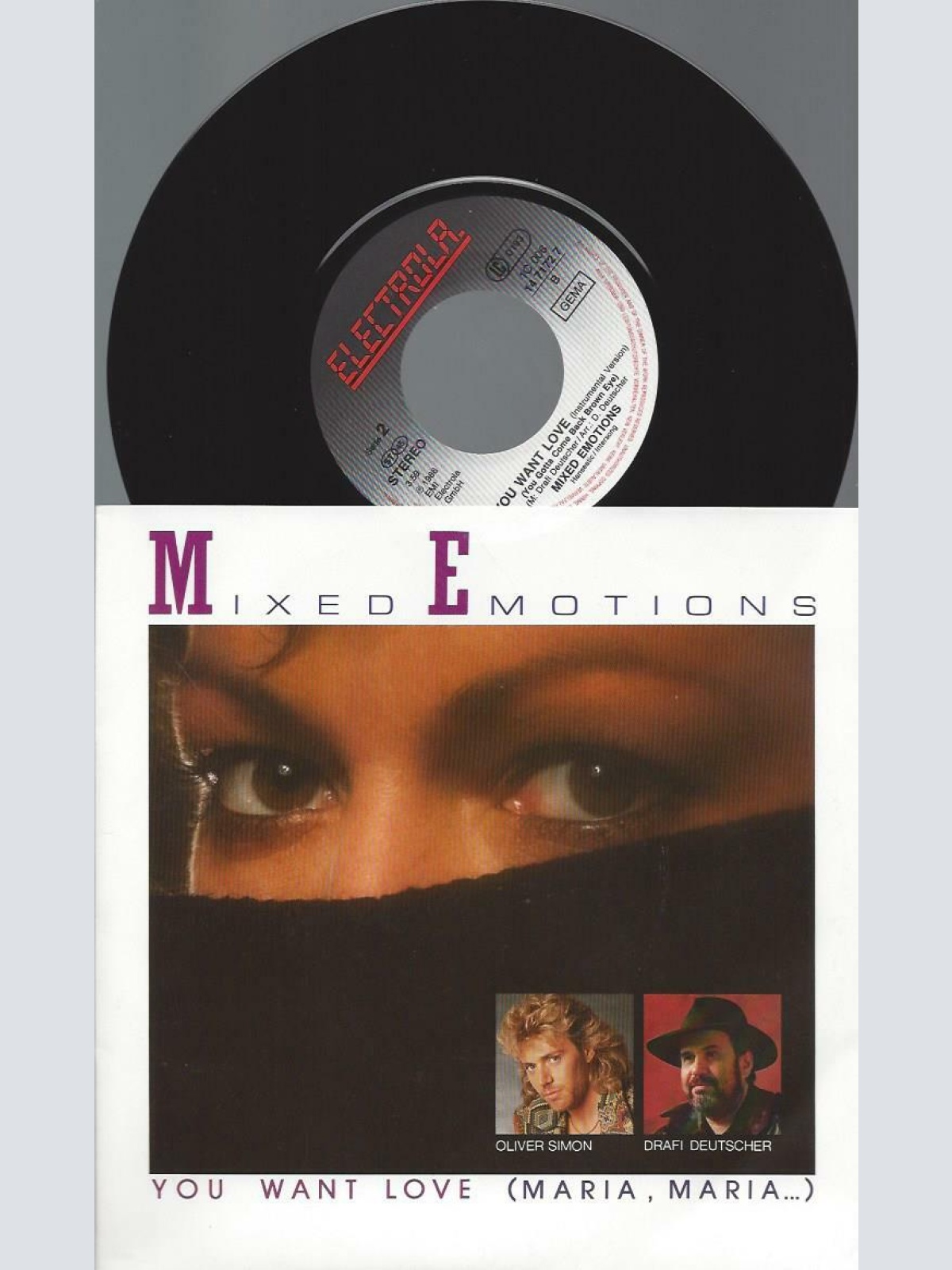 7"   Mixed Emotions  You Want Love (Maria, Maria...)