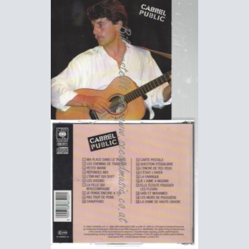 CD--FRANCIS CABREL--    CABREL EN PUBLIC