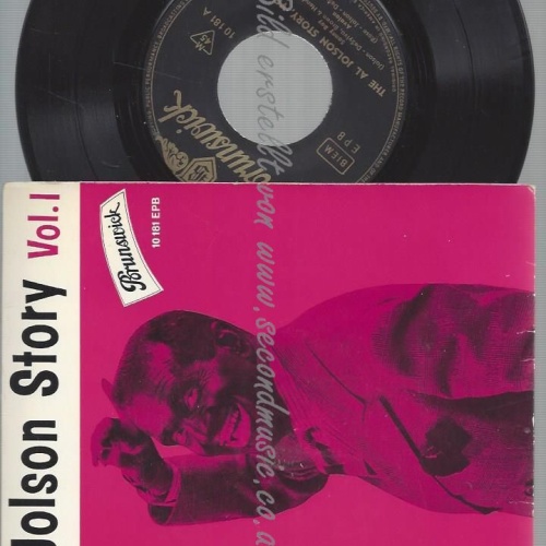 7" THE AL JOLSON STORY VOL 1