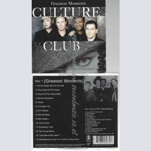 CD--CULTURE CLUB--GREATEST MOMENTS