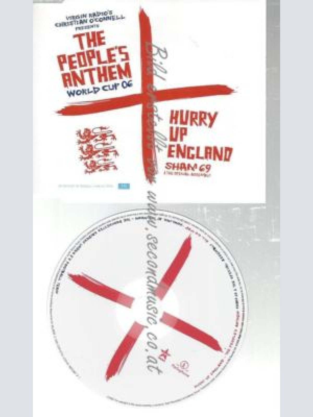 CD--SHAM  & THE SPECIAL ASSEMBLY--    HURRY UP ENGLAND - THE PEOPLE'S ANTHEM