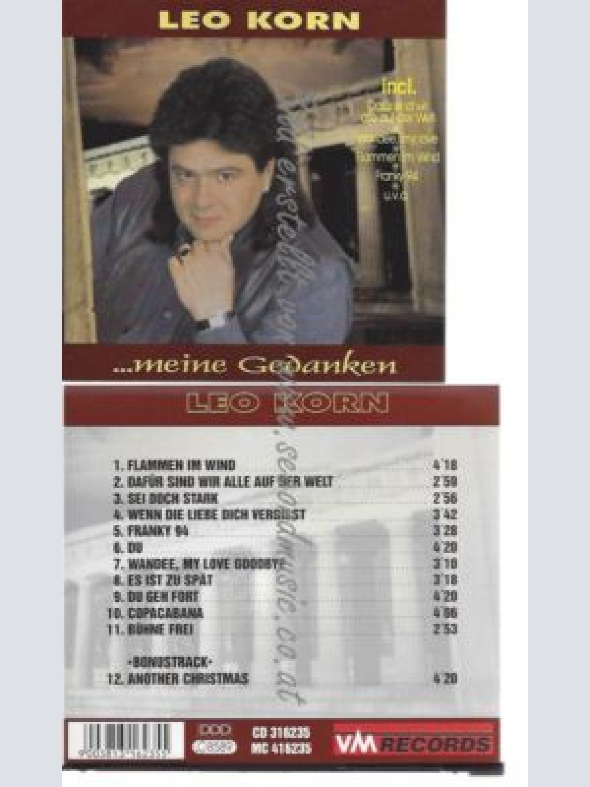 CD--LEO KORN--    MEINE GEDANKEN -INCL. 'ANOTHER CHRISTMAS'-