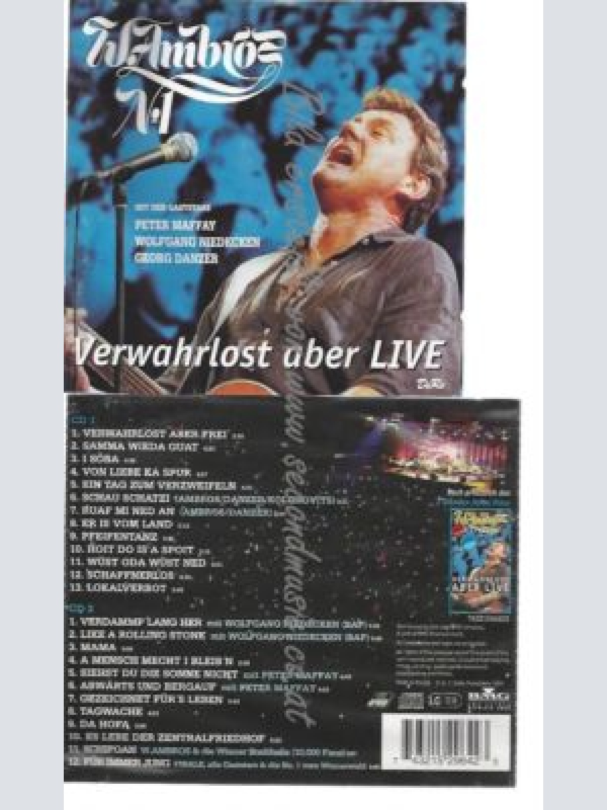 CD--WOLFGANG AMBROS--    VERWAHRLOST ABER LIVE