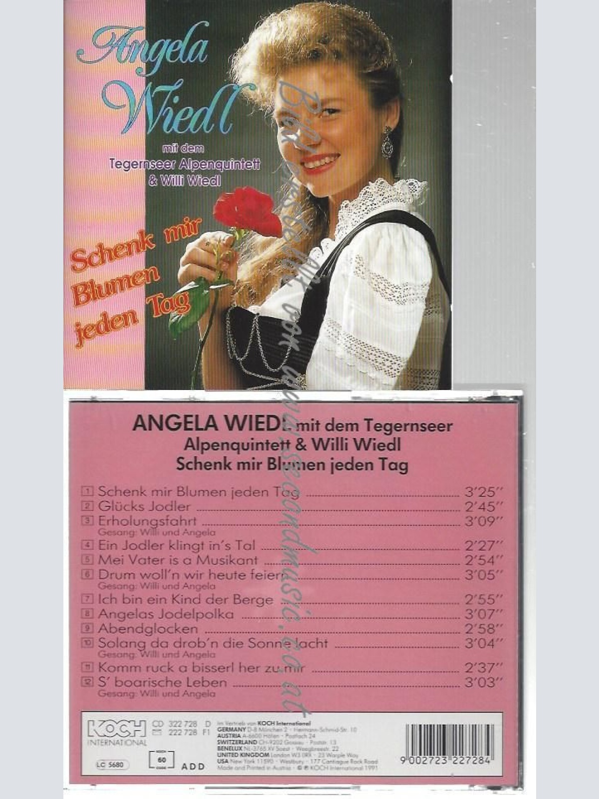 CD--ANGELA WIEDL  & TEGERNSEER ALPEN--    SCHENK MIR BLUMEN JEDEN TAG
