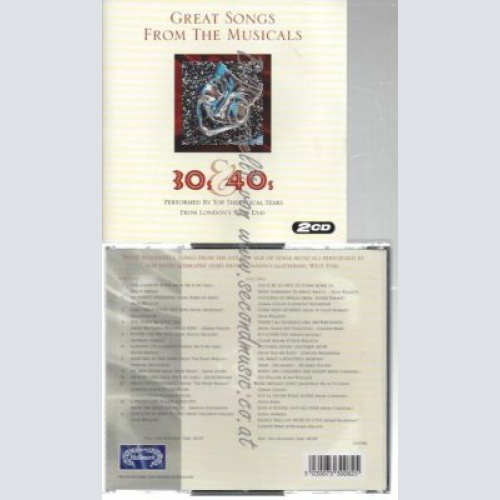 CD--VARIOUS ARTISTS--    GREAT SONGS FROM THE MUSICALS 30'S & 40'S