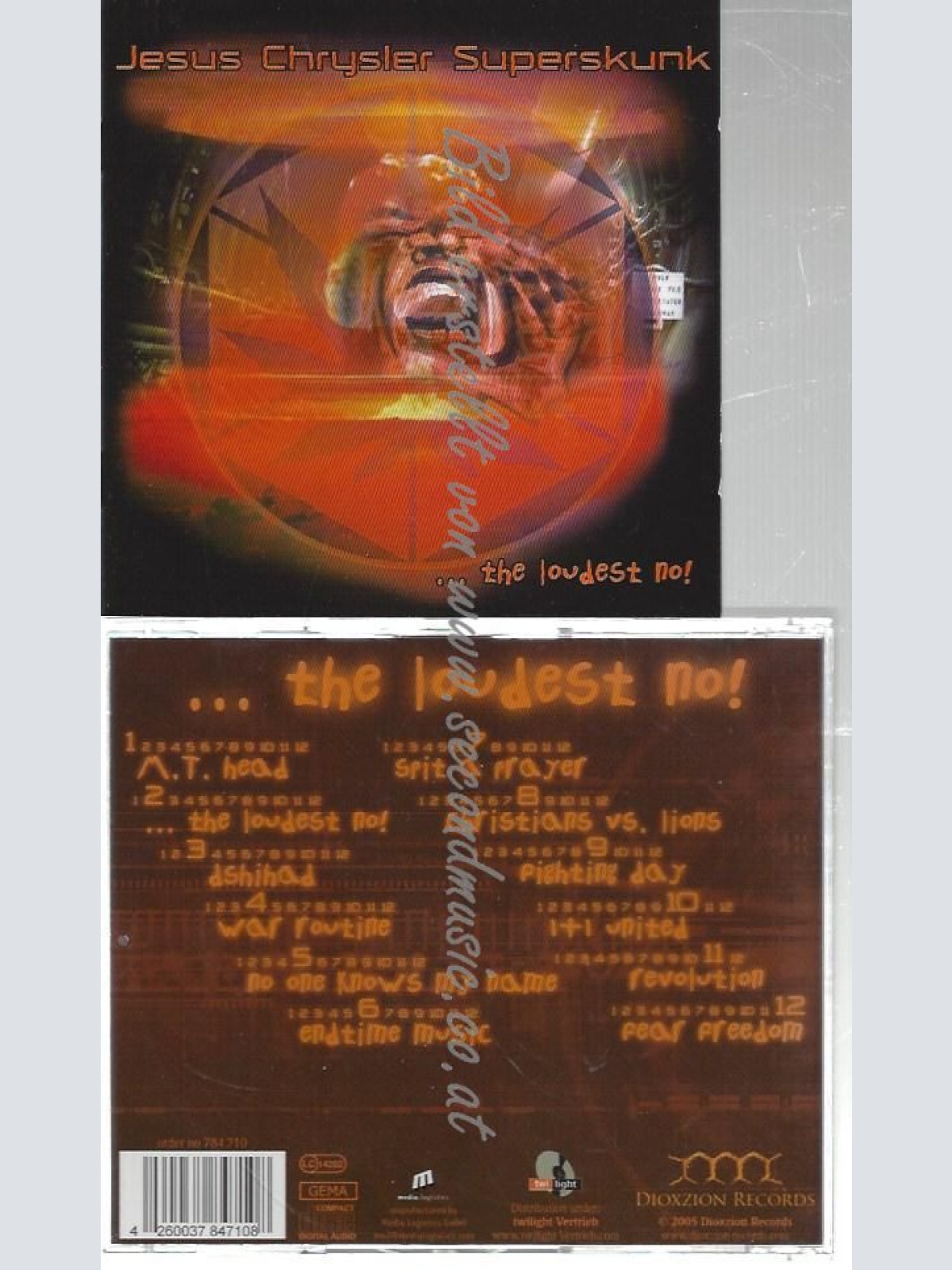 CD--JESUS CHRYSLER SUPERSKUNK--    THE LOUDEST NO!