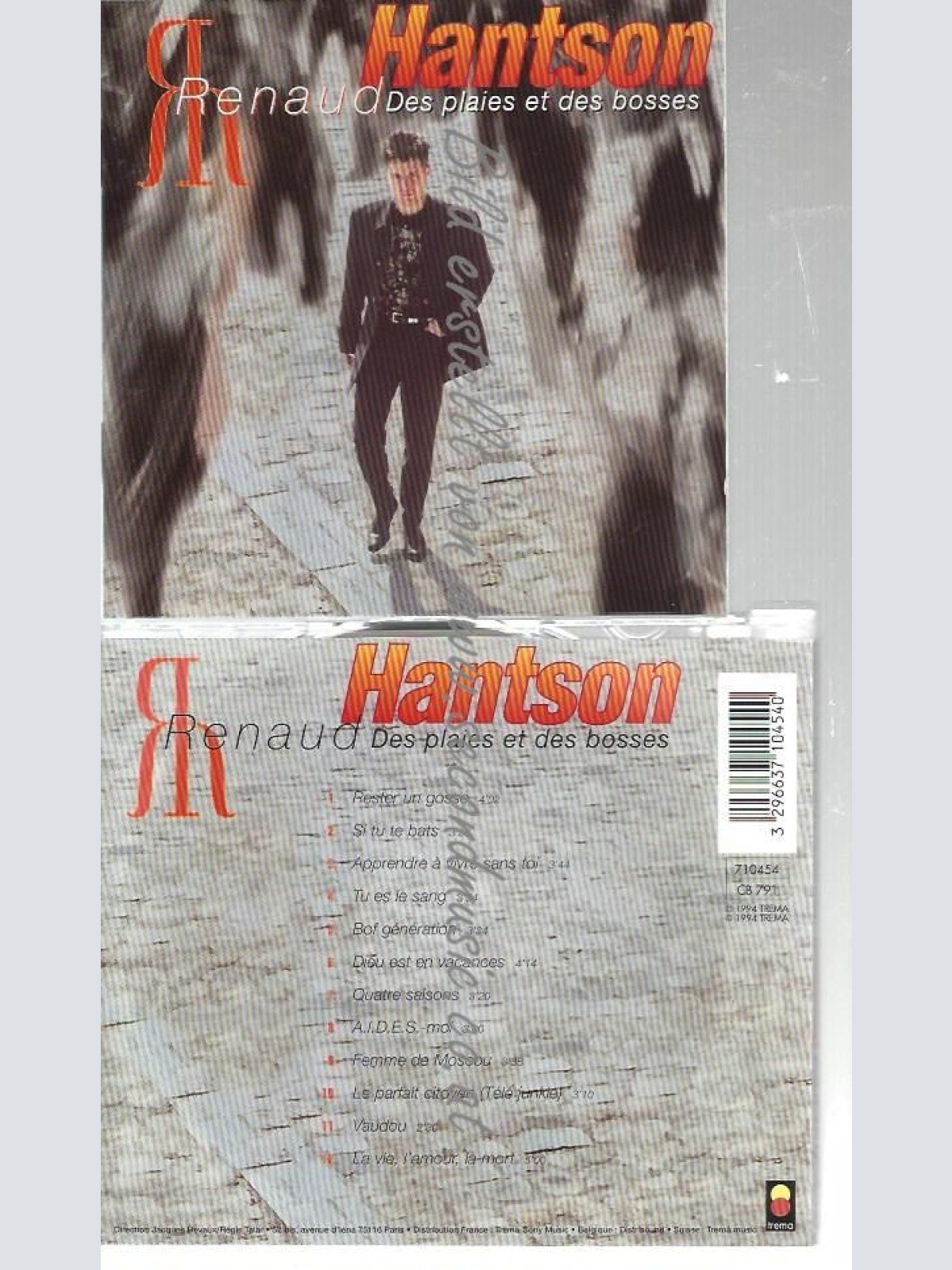 CD--RENAUD HANTSON--    DES PLAIES ET DES BOSSES