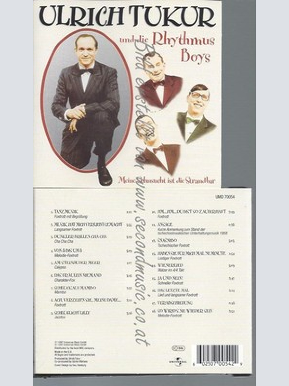 CD--ULRICH TUKUR & DIE RHYTHMUS BOYS--MEINE SEHNSUCHT IST DIE STRANDBAR