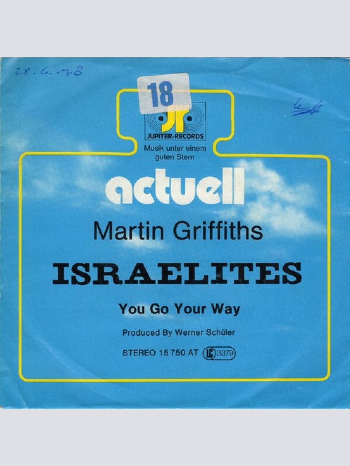 7", Promo Martin Griffiths - Israelites