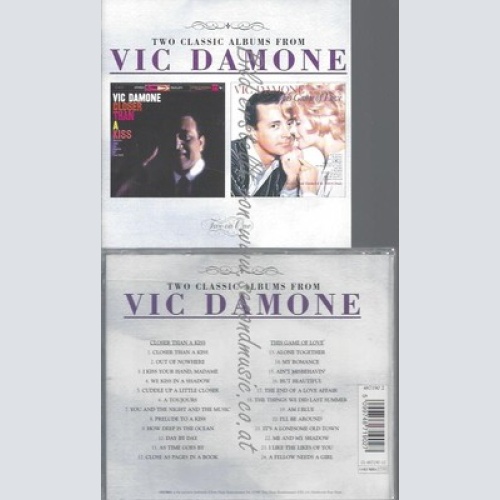 CD--HIS GAME OF LOVE/ VIC DAMONE--CLOSER THAN A KISS