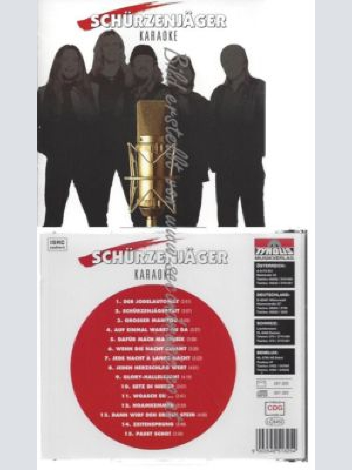 CD--SCHÜRZENJÄGER--    KARAOKE