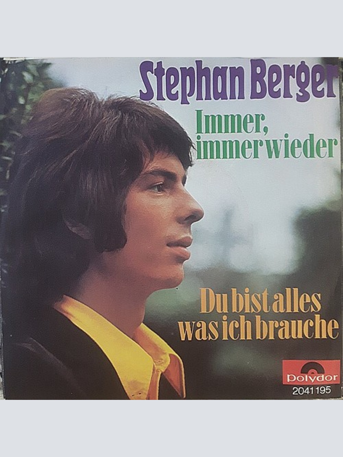 7", Single Stephan Berger - Immer, Immer Wieder
