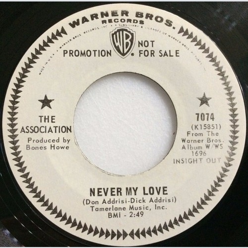 7", Promo The Association (2) - Never My Love